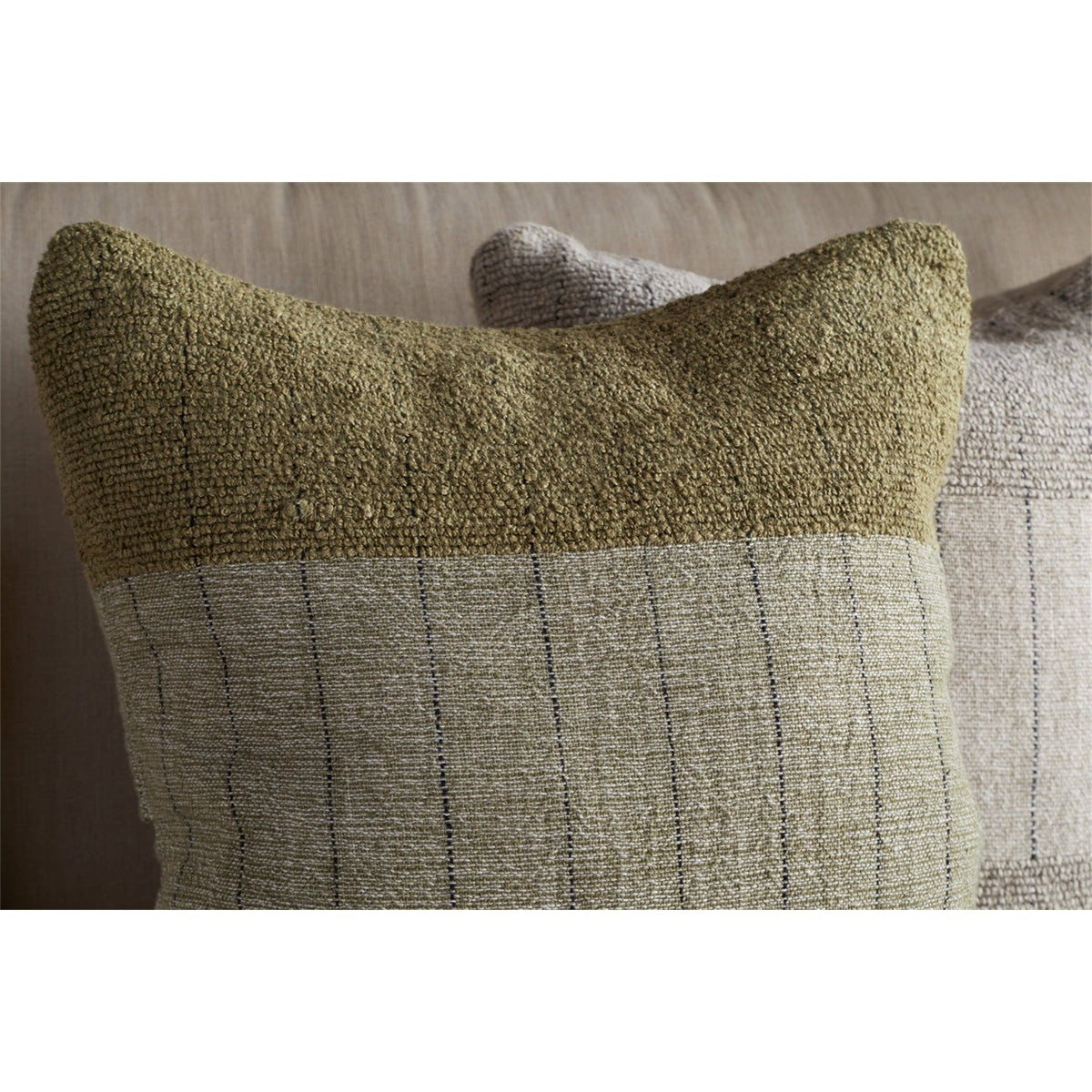 Mayla 50 x 50cm Linen Cushion Cover - Olive Green