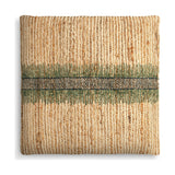 Zairya 50 x 50cm Jute & Cotton Cushion Cover - Sea Foam