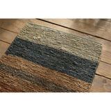 Lasang 66 x 200cm Striped Jute Runner Rug - Rust