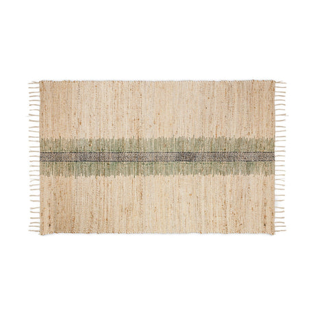 Zairya 150 x 240cm Jute & Cotton Rug - Sea Foam