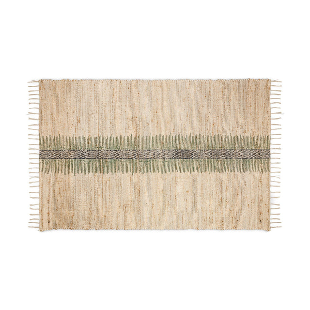 Zairya 150 x 240cm Jute & Cotton Rug - Sea Foam