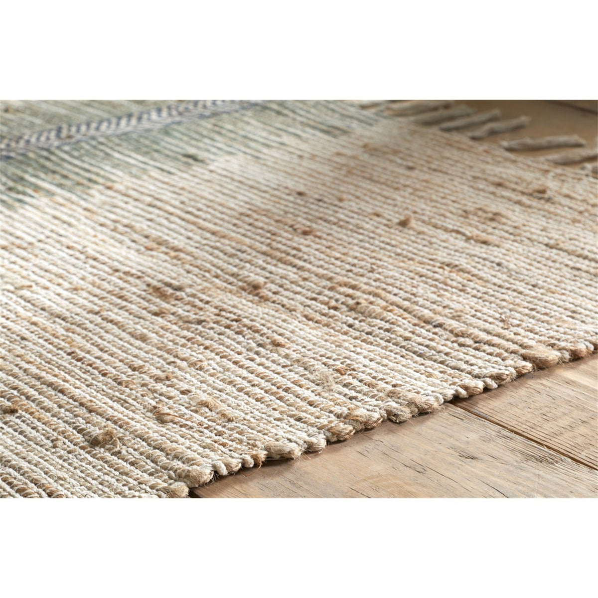 Zairya 150 x 240cm Jute & Cotton Rug - Sea Foam