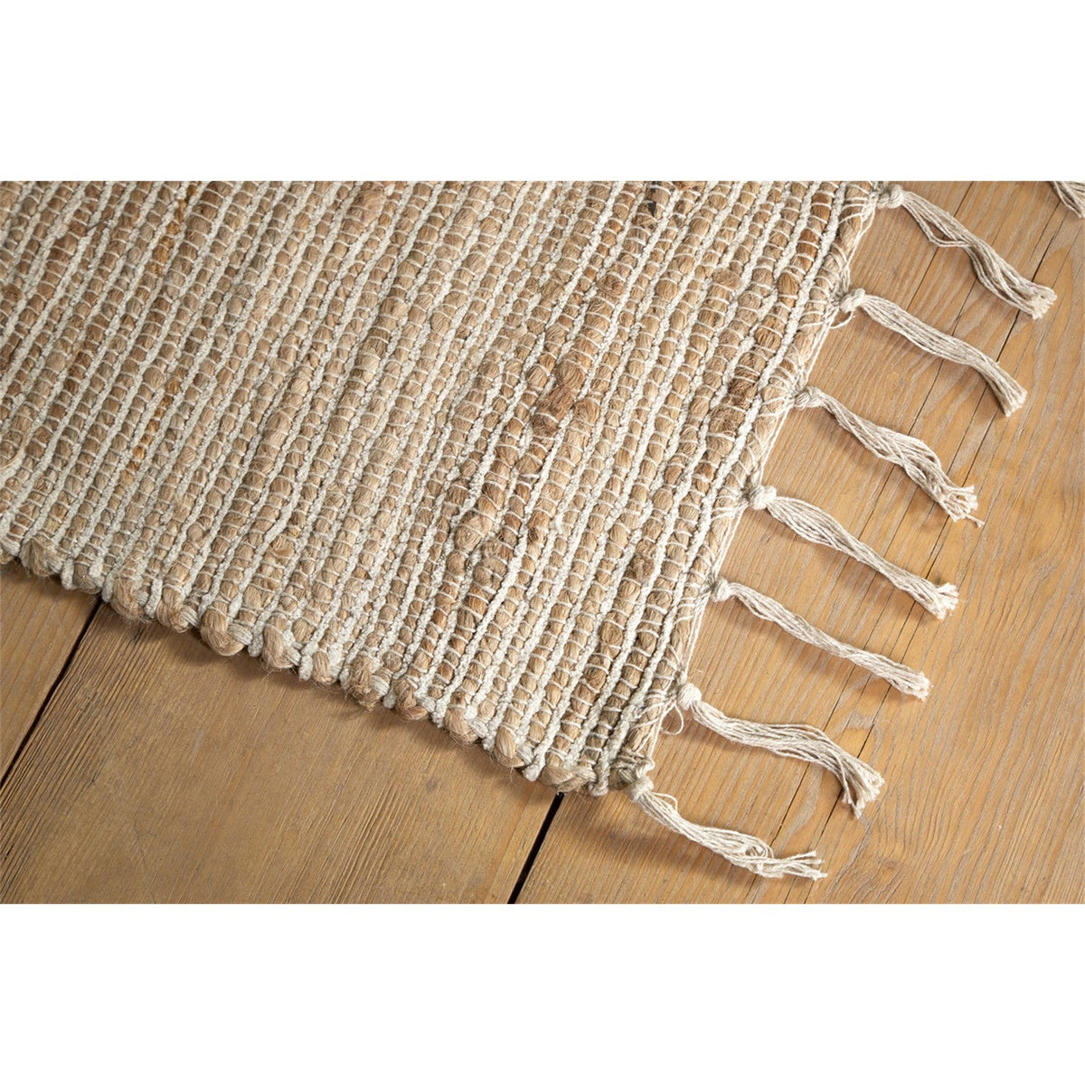 Zairya 150 x 240cm Jute & Cotton Rug - Sea Foam