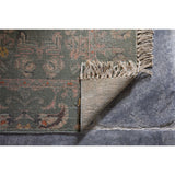 Okuta 150 x 240cm Block Print Jute Rug - Olive Green