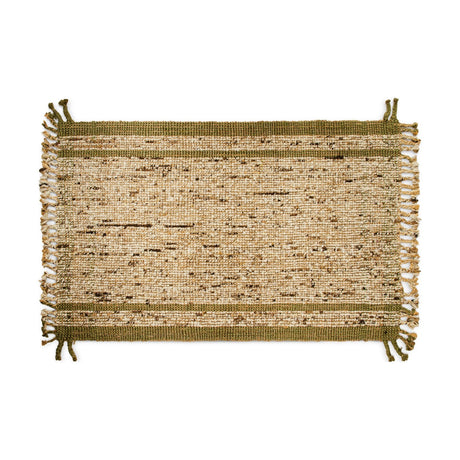 Kanta 150 x 240cm Jute & Tweed Rug - Olive & Natural
