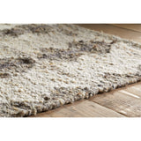 Japandi 150 x 240cm Handspun Wool Rug - Cream & Clay