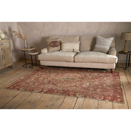 Ikowe 150 x 240cm Recycled PET Rug - Tonal Red