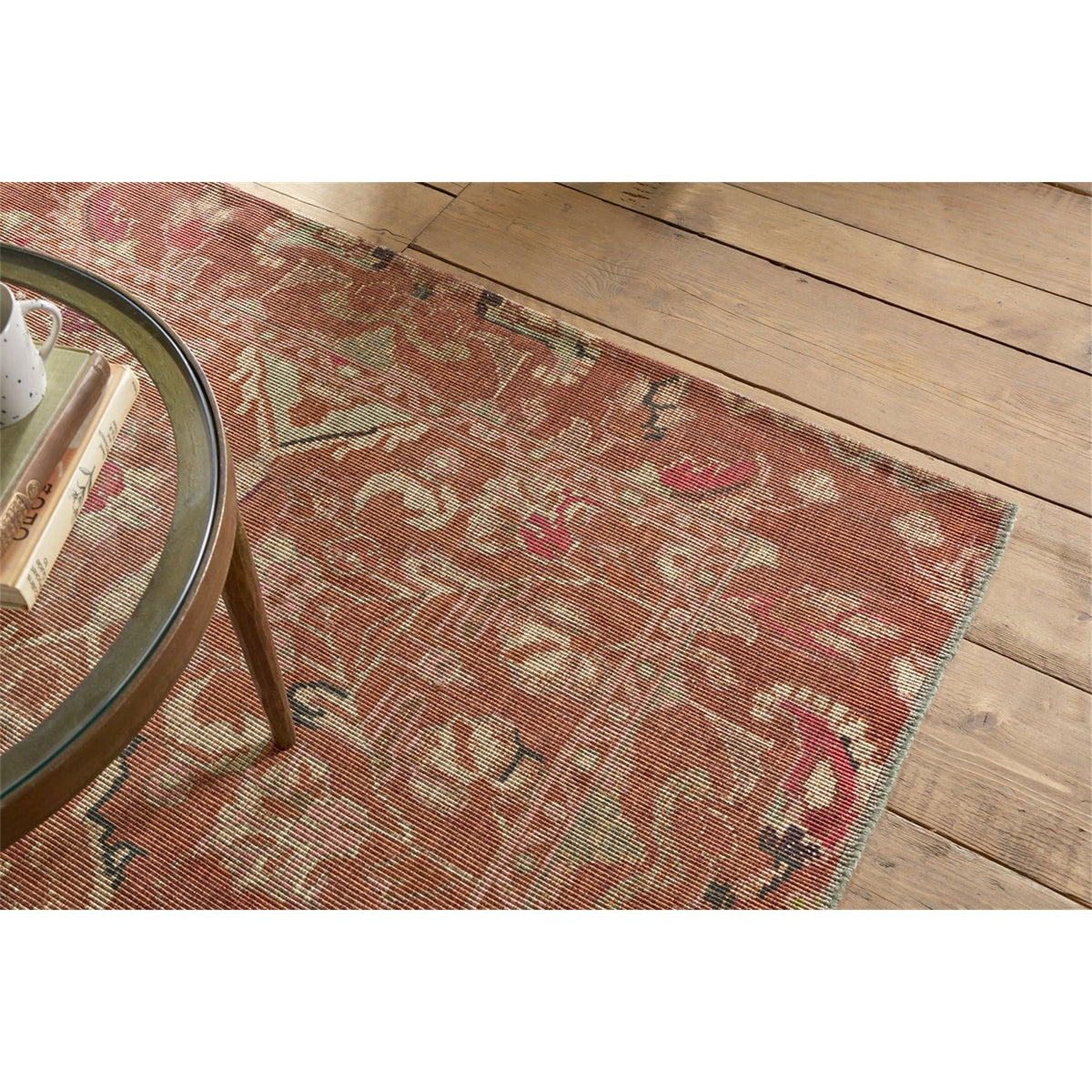 Ikowe 150 x 240cm Recycled PET Rug - Tonal Red