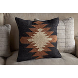 Ayyi 50 x 50cm Kilim Cushion Cover - Black & Brown