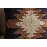 Ayyi 50 x 50cm Kilim Cushion Cover - Black & Brown