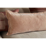 Menmai 35 x 80cm Velvet Lumbar Cushion Cover - Dusty Pink