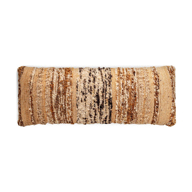 Maua 35 x 80cm Boucle Lumbar Cushion Cover - Mocha