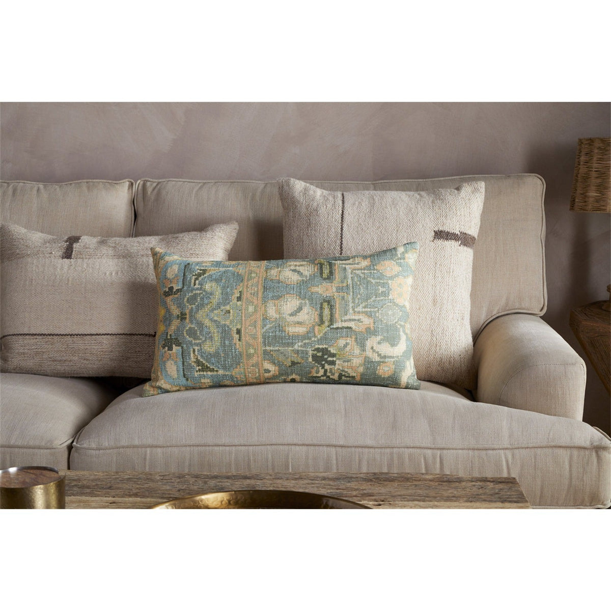 Selyo 60 x 40cm Tapestry Cushion Cover - Green