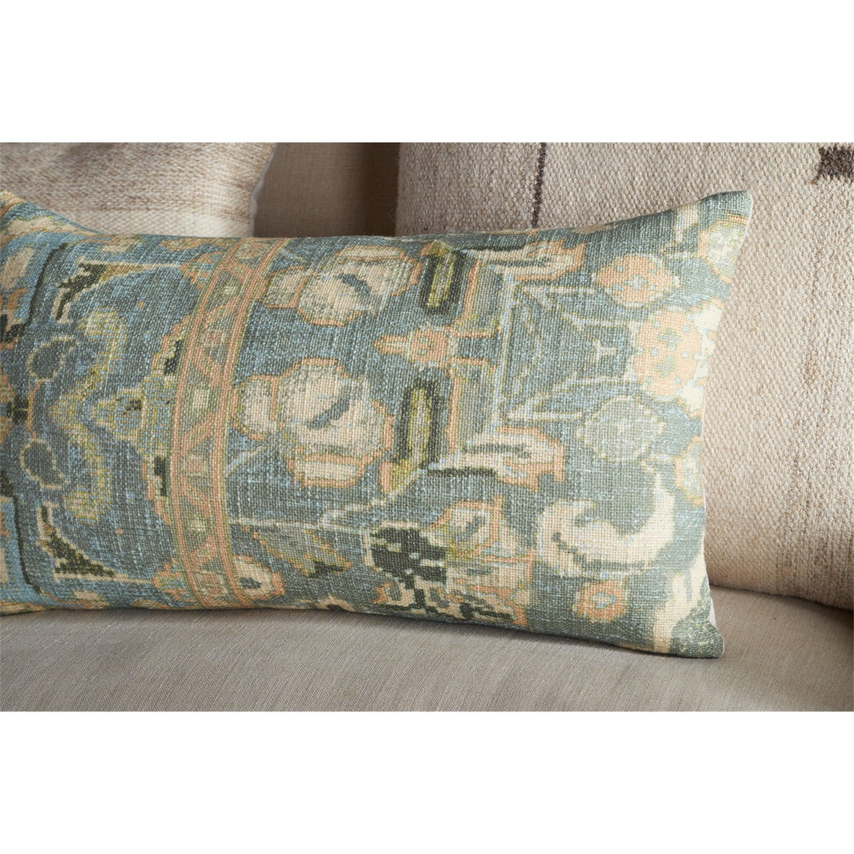 Selyo 60 x 40cm Tapestry Cushion Cover - Green