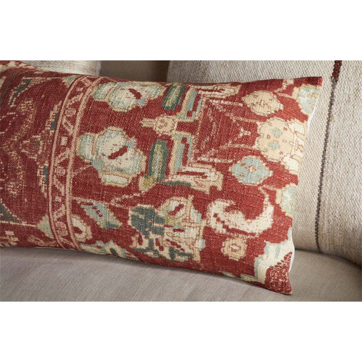 Selyo 60 x 40cm Cushion Cover - Terracotta & Rust