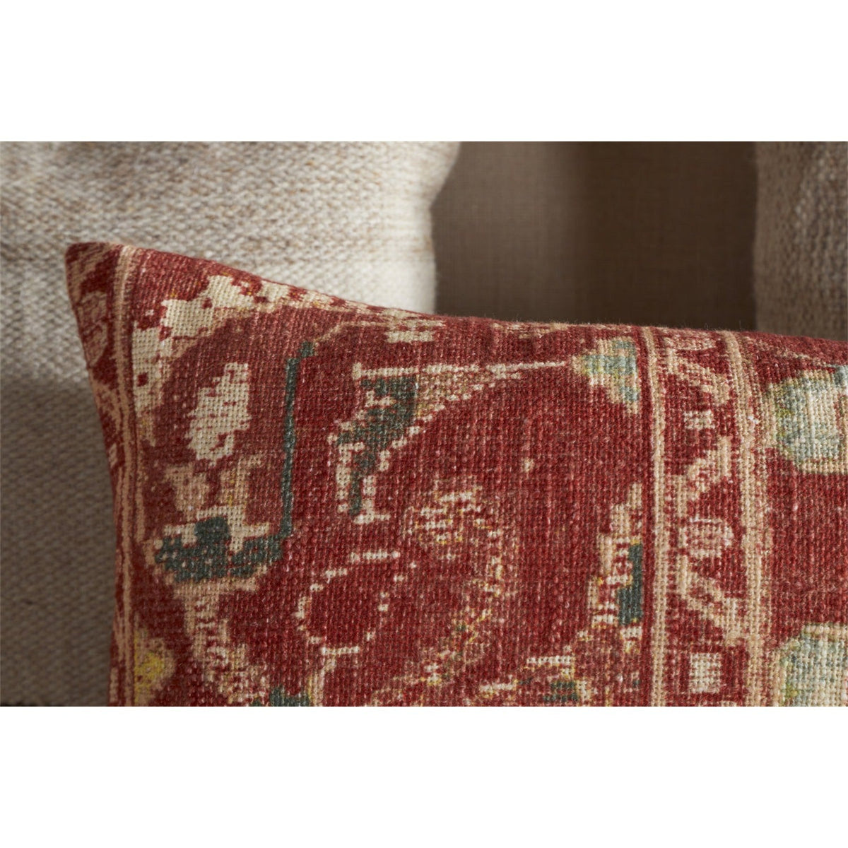 Selyo 60 x 40cm Cushion Cover - Terracotta & Rust