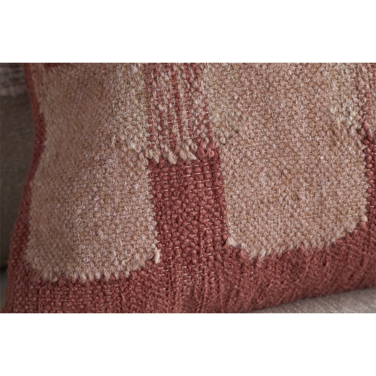 Akki 60 x 40cm Wool & Cotton Cushion Cover - Dusty Pink