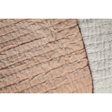 Nidra 220 x 240cm Velvet Quilted Bedspread - Dusty Pink