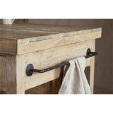 Tivu Reclaimed Wood Kitchen Island - Natural