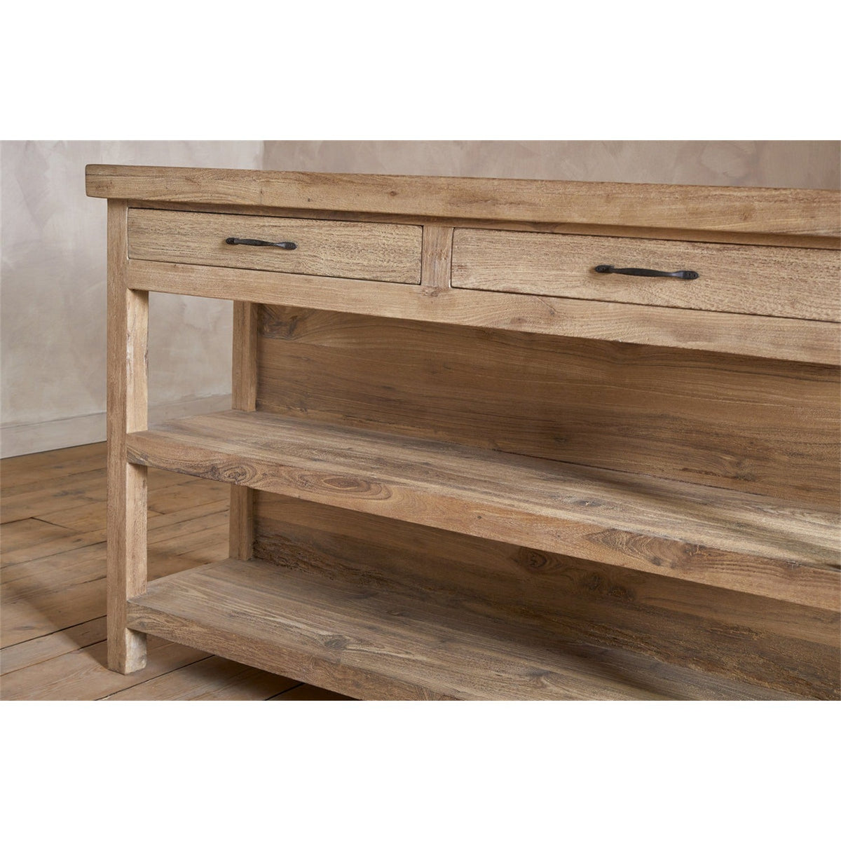 Tivu Reclaimed Wood Kitchen Island - Natural