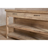 Tivu Reclaimed Wood Kitchen Island - Natural