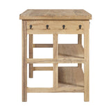 Tivu Reclaimed Wood Kitchen Island - Natural