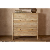 Sri Sandblasted Mango Wood Chest of Drawers - Natural