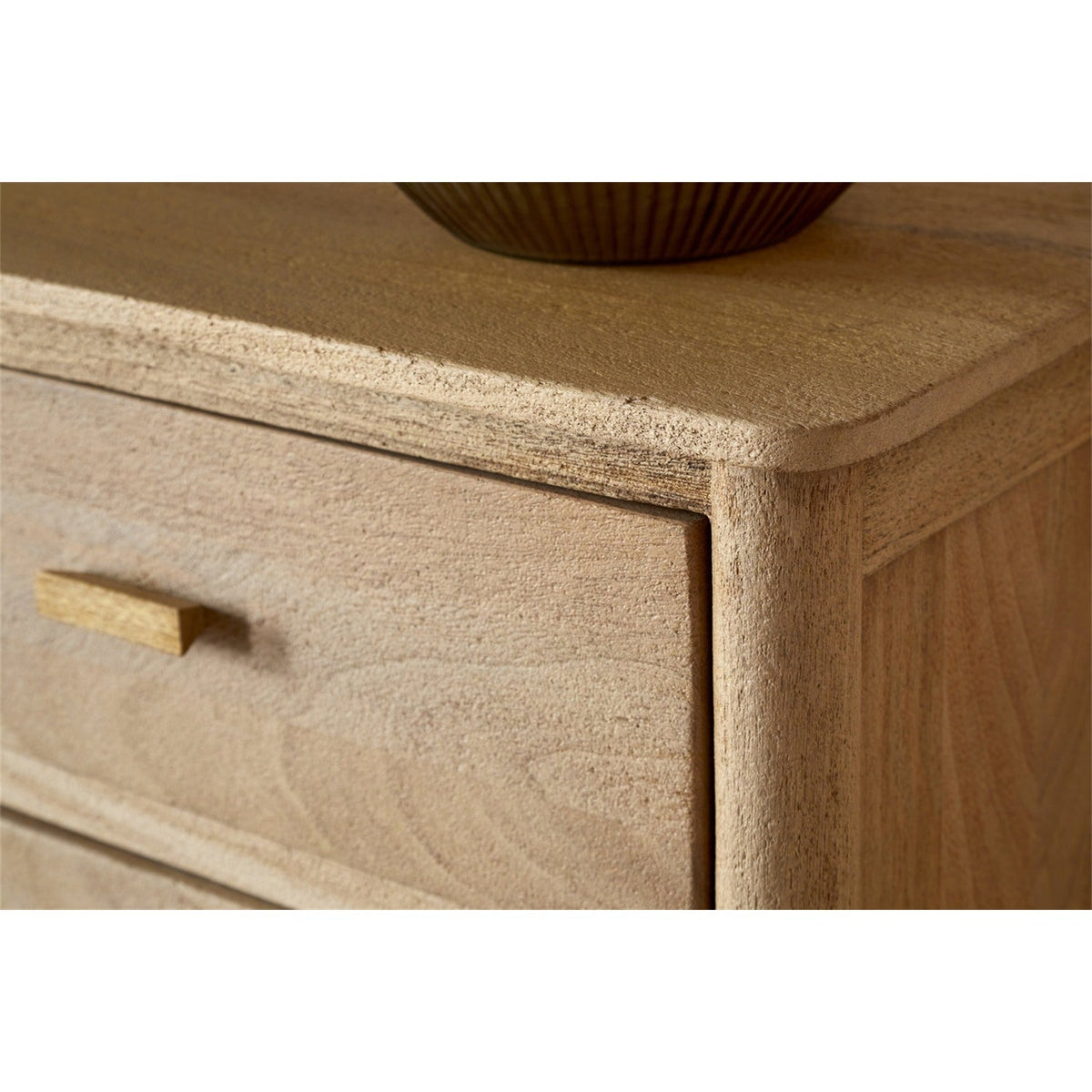 Sri Sandblasted Mango Wood Chest of Drawers - Natural