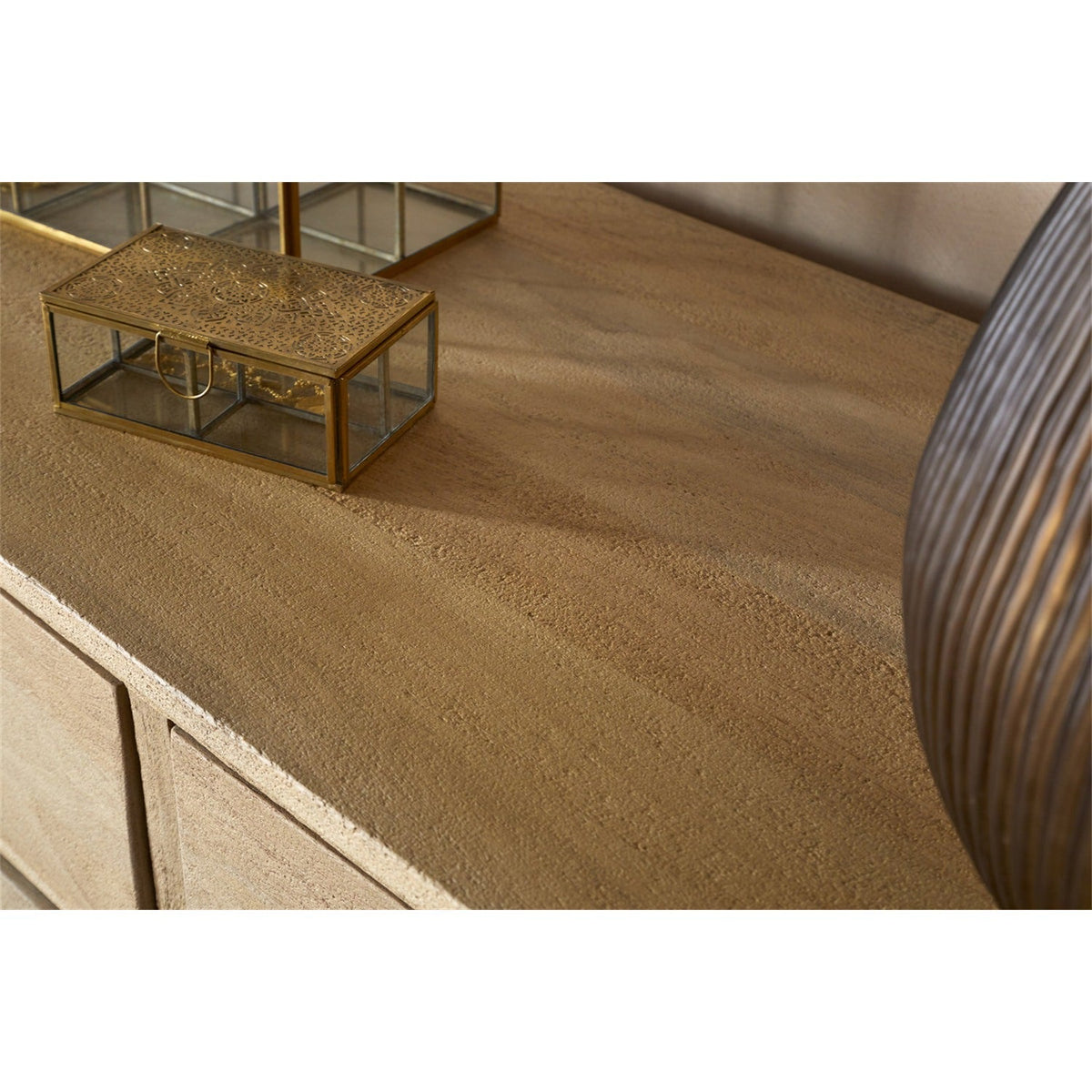 Sri Sandblasted Mango Wood Chest of Drawers - Natural