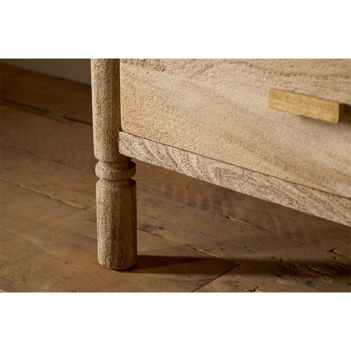 Sri Sandblasted Mango Wood Chest of Drawers - Natural