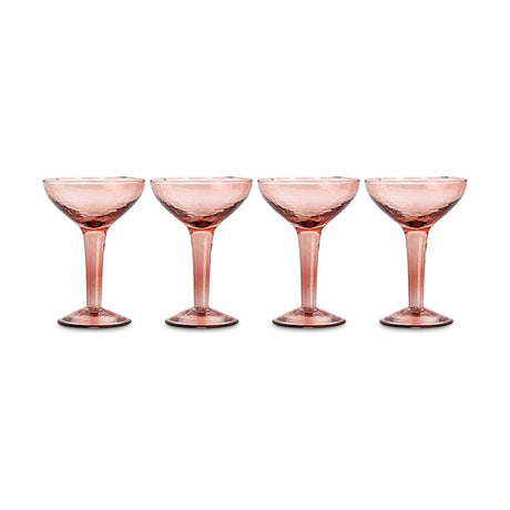 Yala Champagne Coupes - Dusty Terracotta - Set of 4
