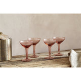 Yala Champagne Coupes - Dusty Terracotta - Set of 4