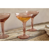 Yala Champagne Coupes - Dusty Terracotta - Set of 4