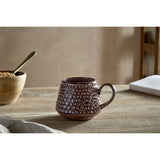 Samay Dimpled Earthenware Mug - Plum