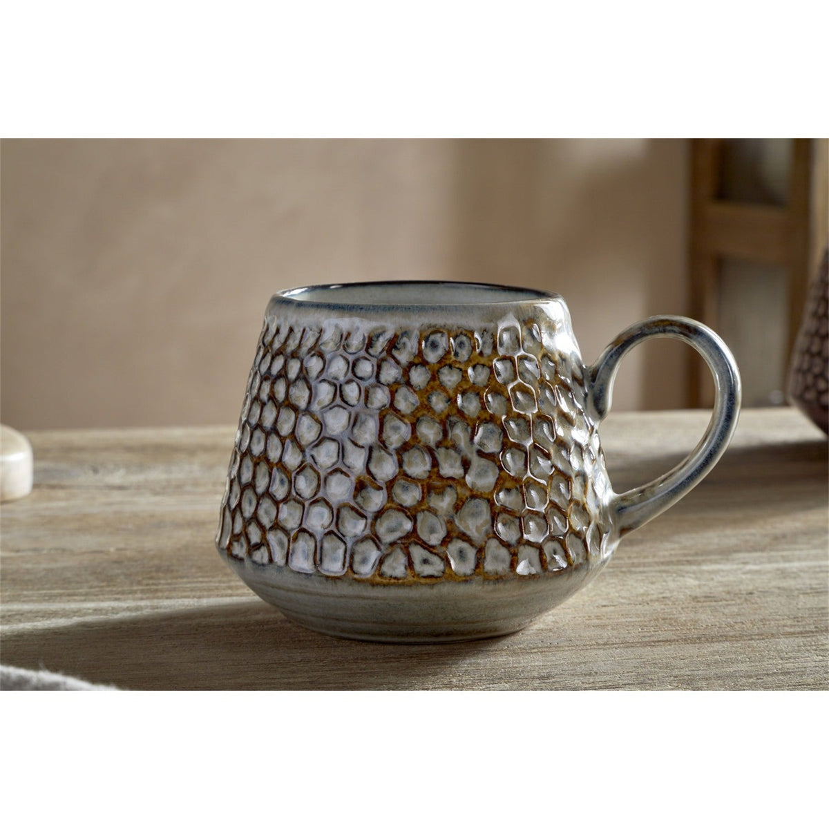 Samay Dimpled Mug - Natural