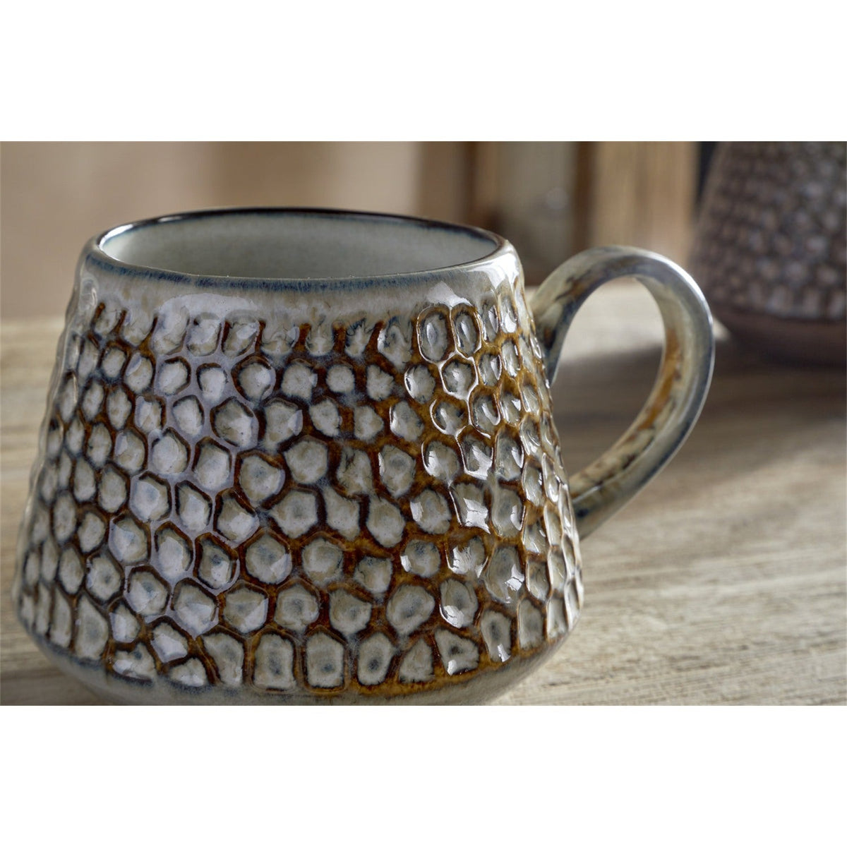 Samay Dimpled Mug - Natural