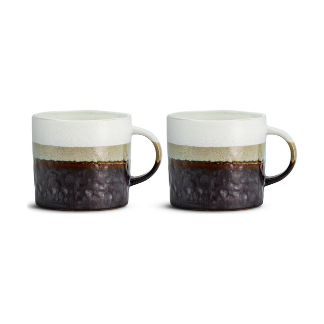 Chaay Stoneware Mug - Chocolate Brown - Set of 2