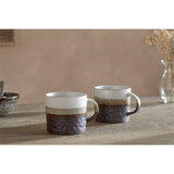 Chaay Stoneware Mug - Chocolate Brown - Set of 2