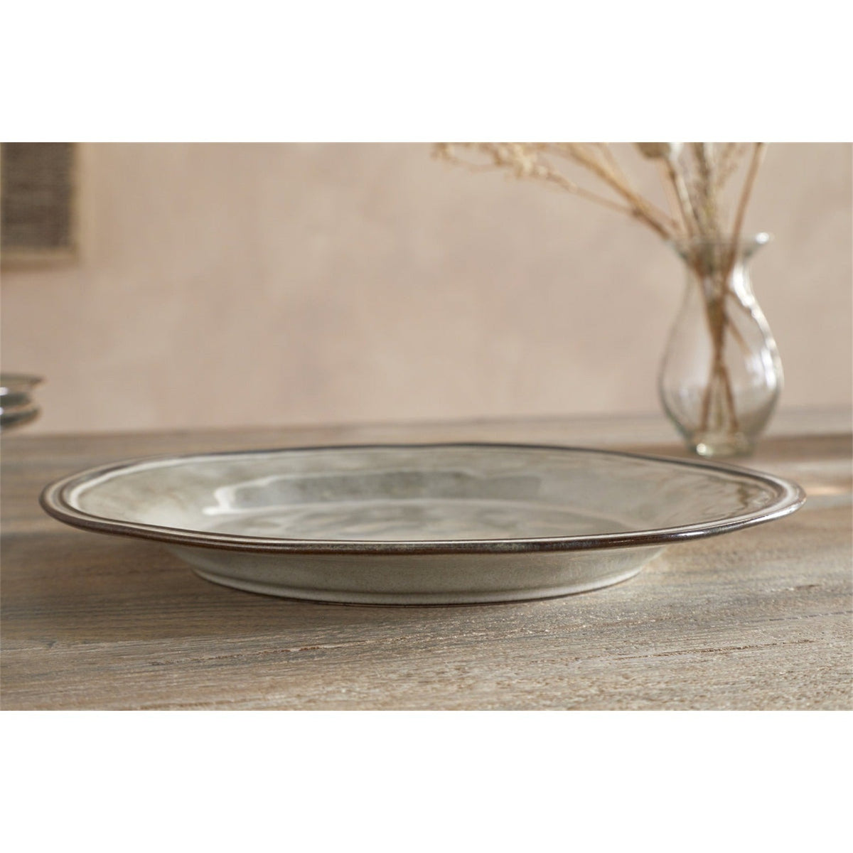 Pedra Dinner Plate - Pewter