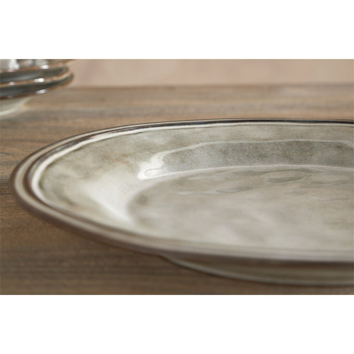 Pedra Dinner Plate - Pewter