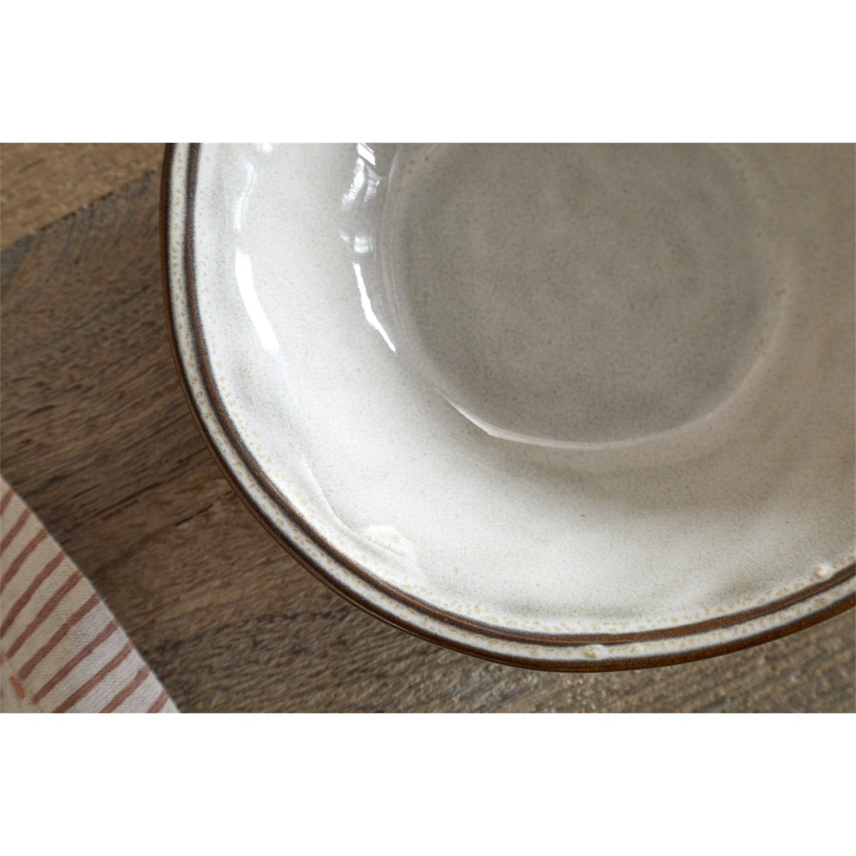 Pedra Glazed Earthenware Cereal Bowl - Pewter