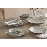 Pedra Dinner Set - Pewter - Set of 12
