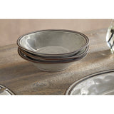 Pedra Dinner Set - Pewter - Set of 12
