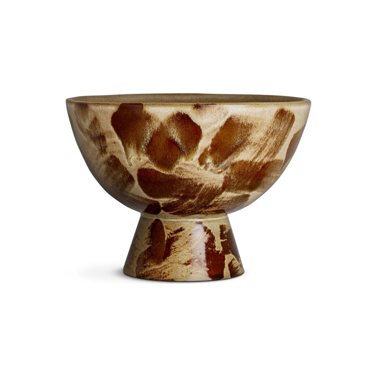 Terra Footed Fruit Bowl - Khaki Green