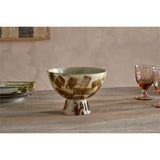 Terra Footed Fruit Bowl - Khaki Green