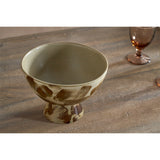 Terra Footed Fruit Bowl - Khaki Green