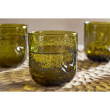 Chandani Short Hammered Tumblers - Green - Set of 4