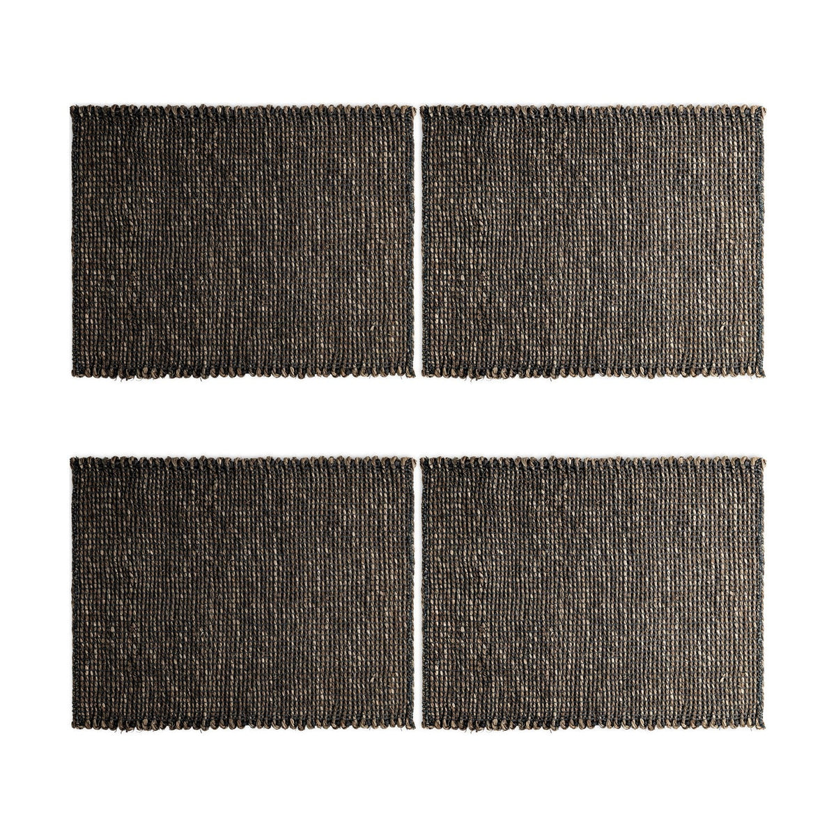 Gatita Rectangular Seagrass Placemats - Mocha - Set of 4