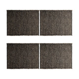 Gatita Rectangular Seagrass Placemats - Mocha - Set of 4