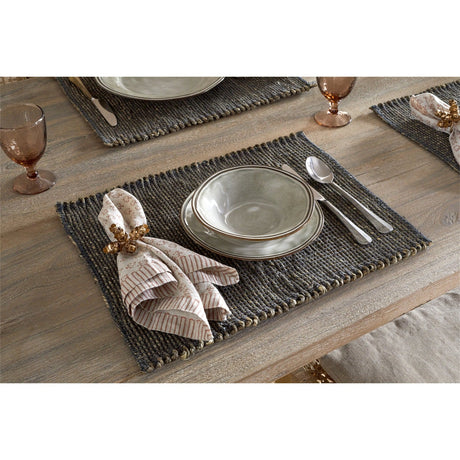 Gatita Rectangular Seagrass Placemats - Mocha - Set of 4